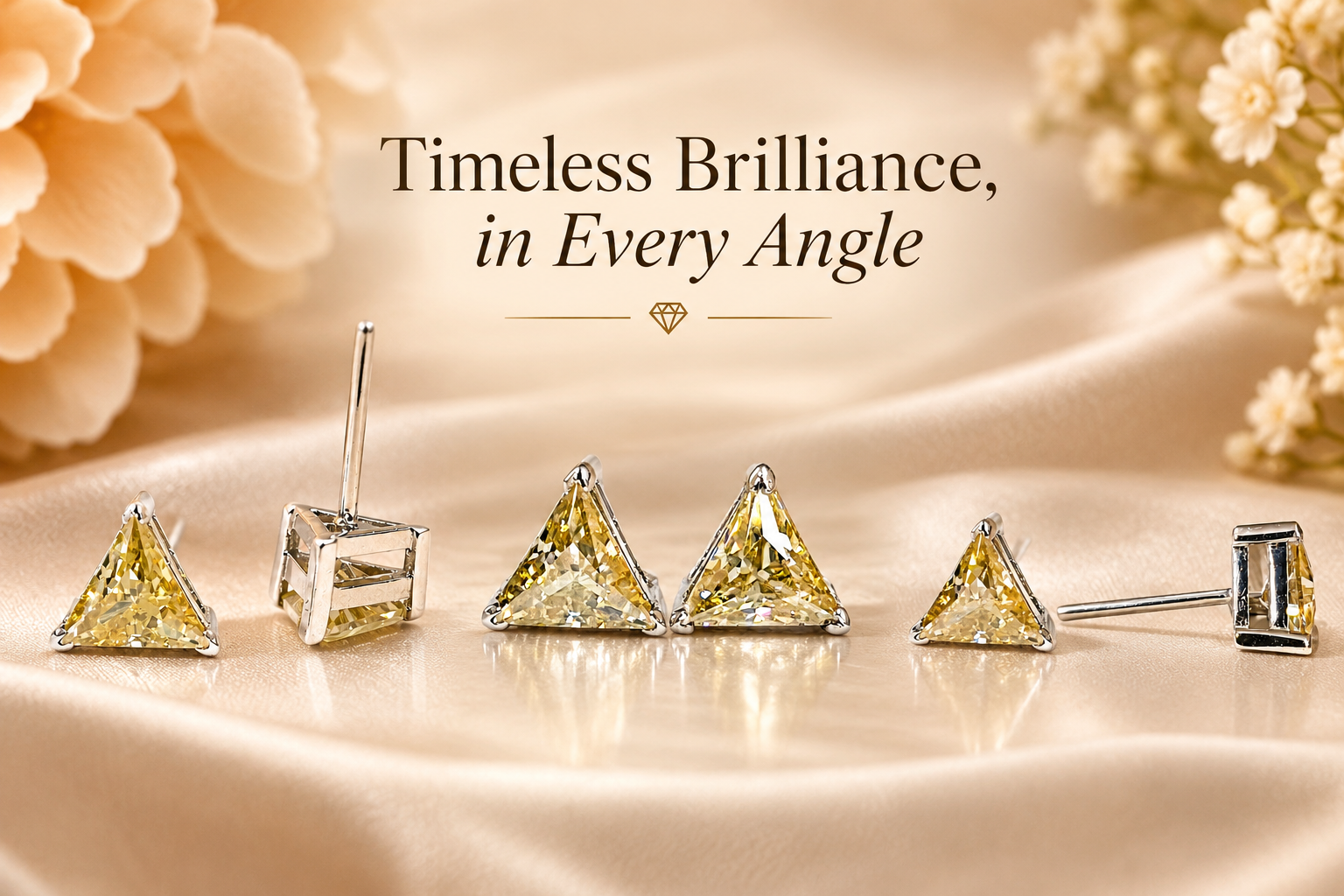 4.50 Ct HPHT Champagne earring banner