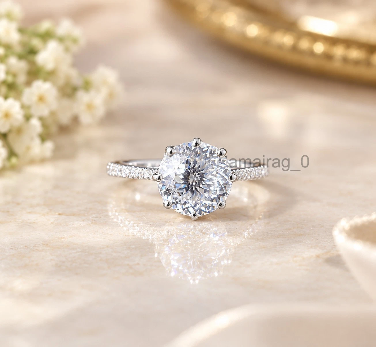 4.50 Ct White Diamond Ring (1)