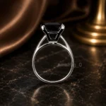 5 Carat Black Ring Princess Cut (4)