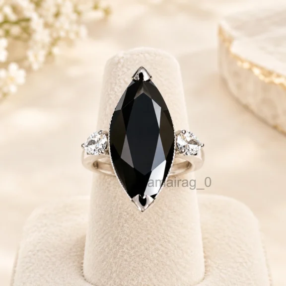 5 Ct Black Diamond Ring