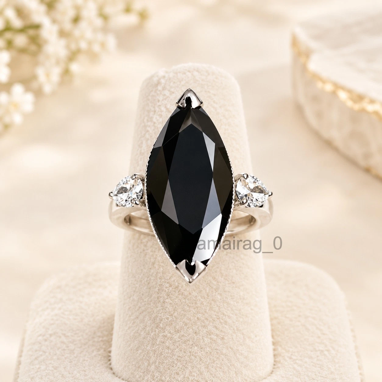 5 Ct Black Diamond Ring