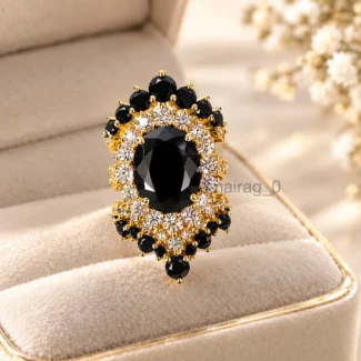 5 Ct Black Diamond Ring