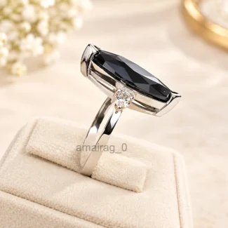 5 Ct Black Diamond Ring 2