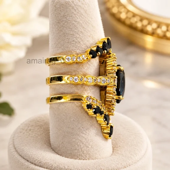 5 Ct Black Diamond Ring 2