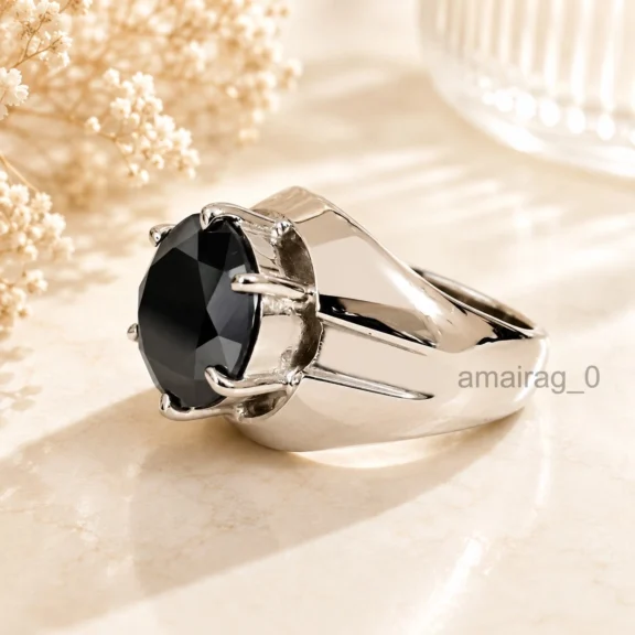 5 Ct Black Diamond Ring 3