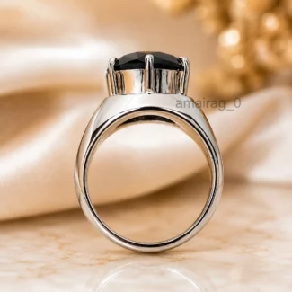 5 Ct Black Diamond Ring 4