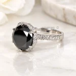 5 Ct Black Diamond Ring 6