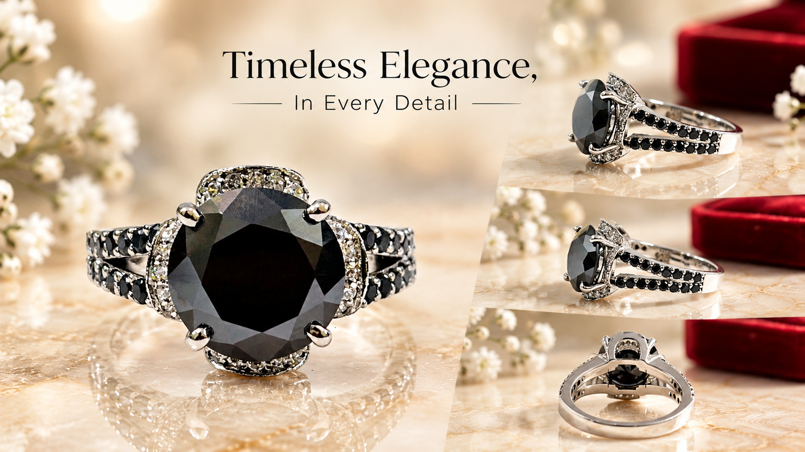 5 Ct Black Diamond Ring banner