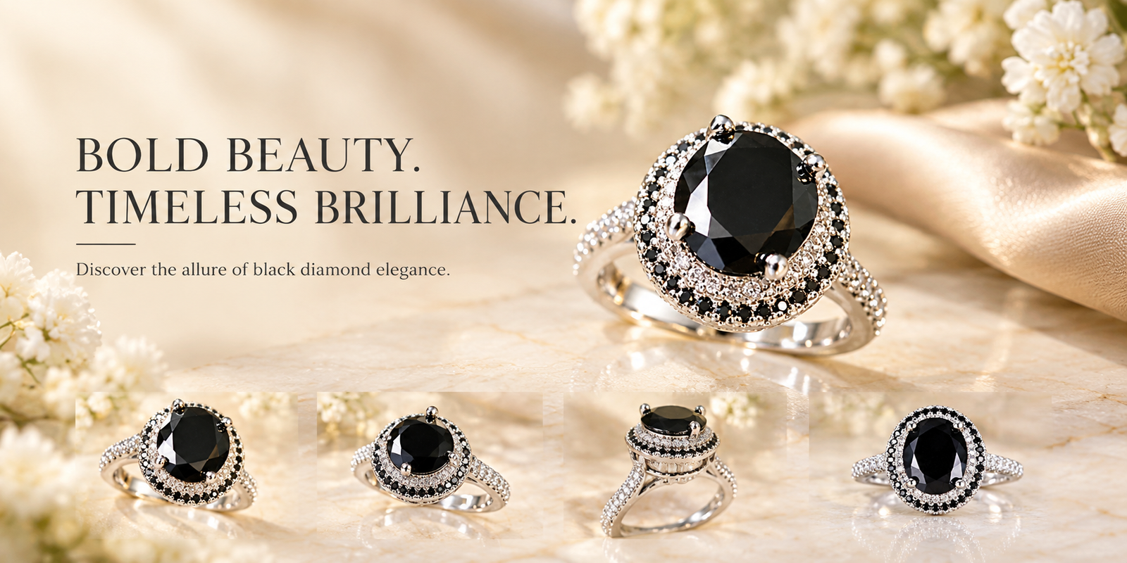 5 Ct Black Diamond Ring banner