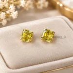 5 Ct Champagne Diamond Stud Earrings 2