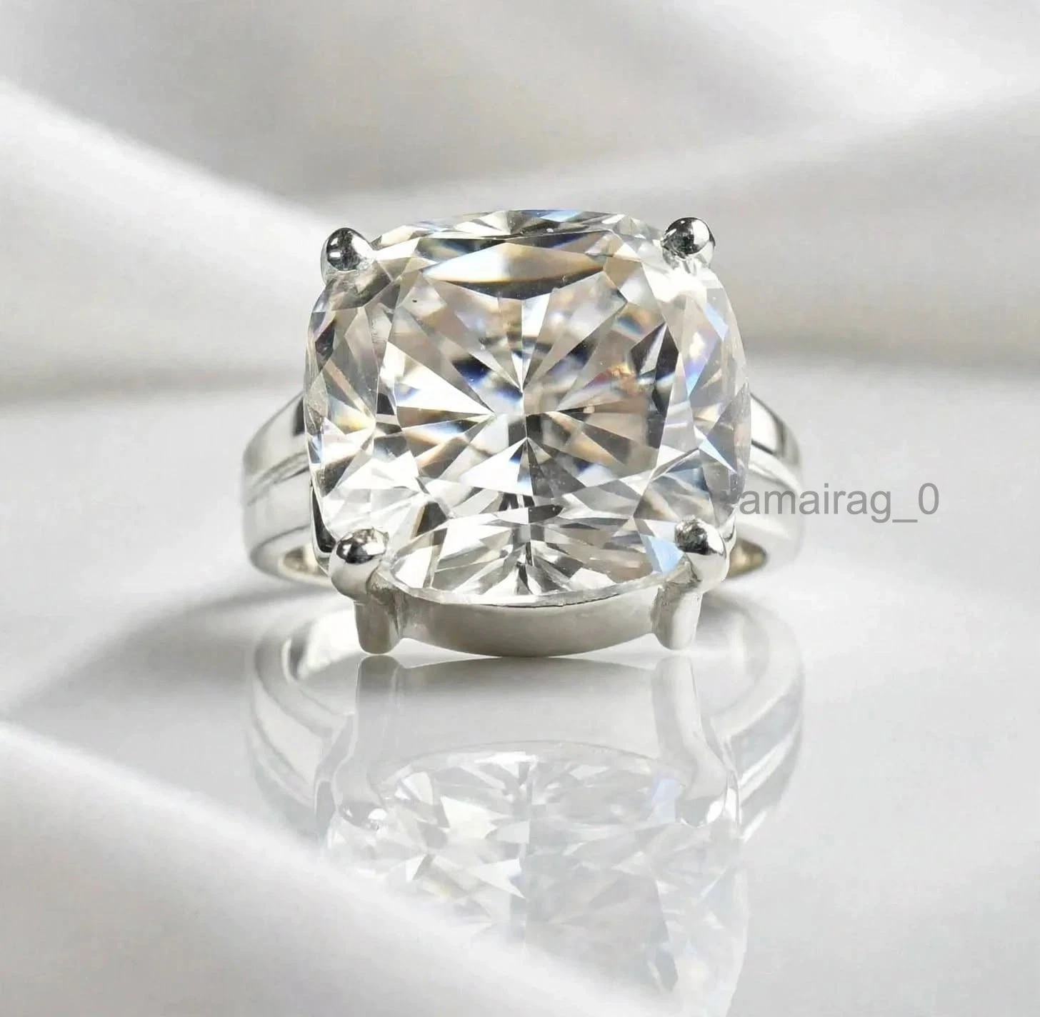5 Ct Off White Diamond Ring 5