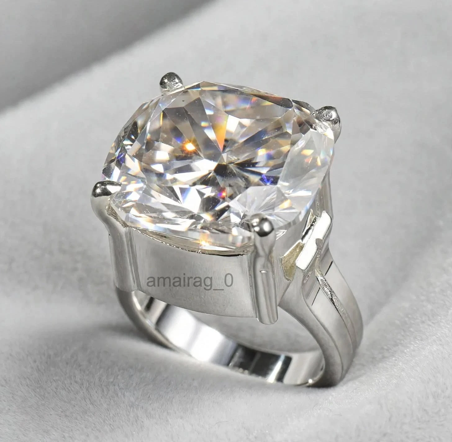 5 Ct Off White Diamond Ring 6