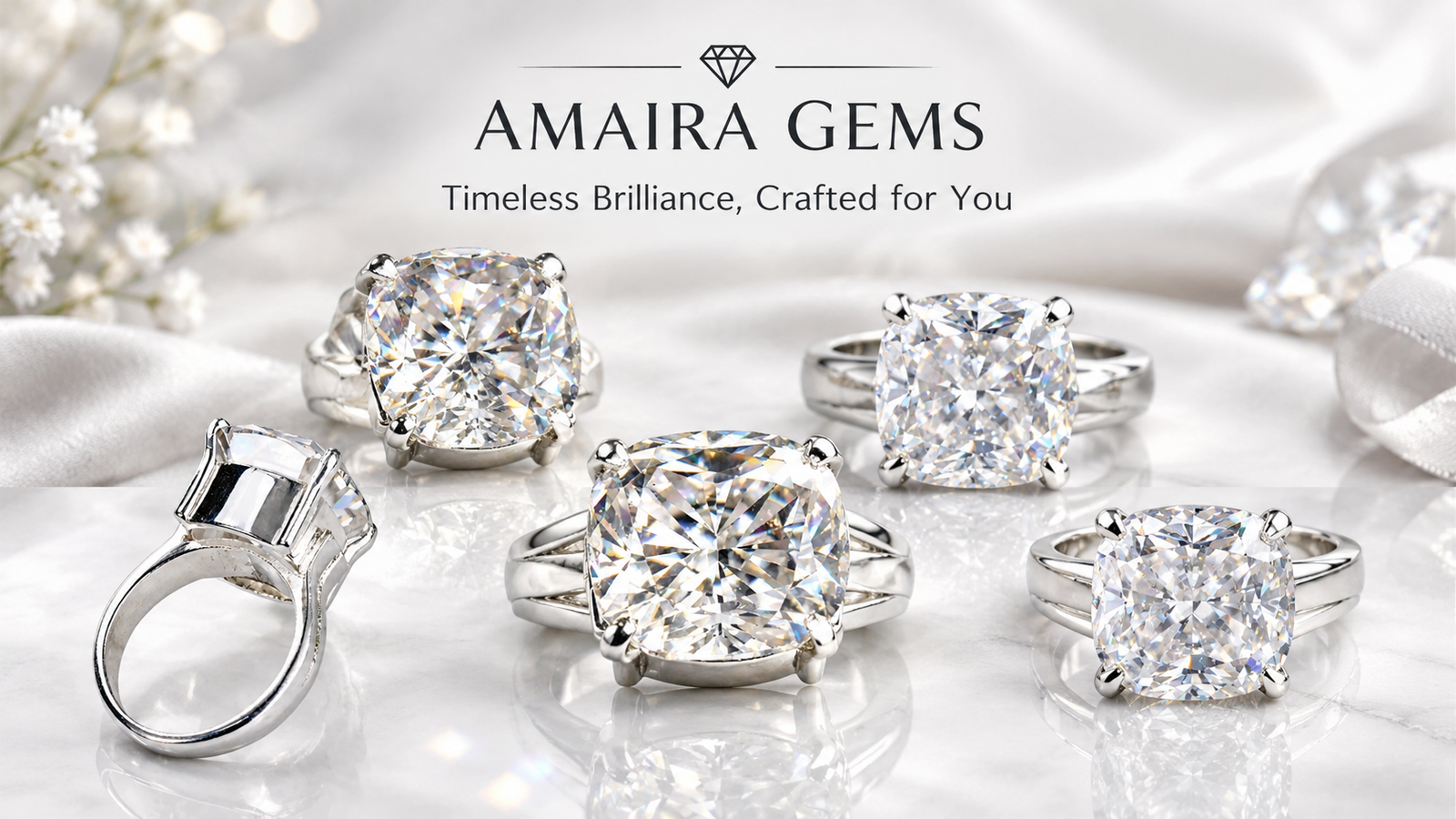 5 Ct Off White Diamond Ring banner