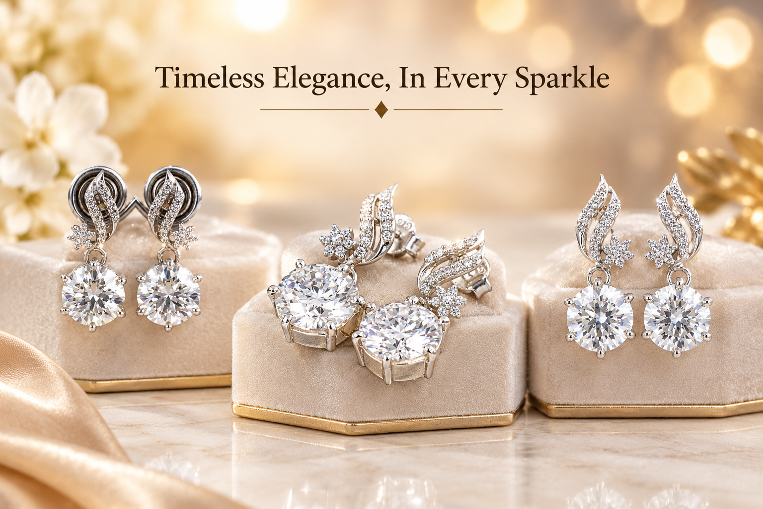 5 Ct White Diamond Earrings (1) banner