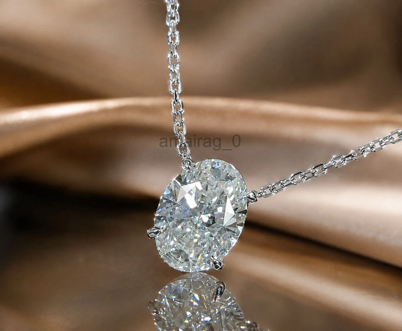 5 Ct White Treated Diamond Pendant (2)