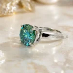 5.25 Ct Blue Diamond Ring 1