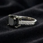 5.50 Ct Black Diamond Ring 1