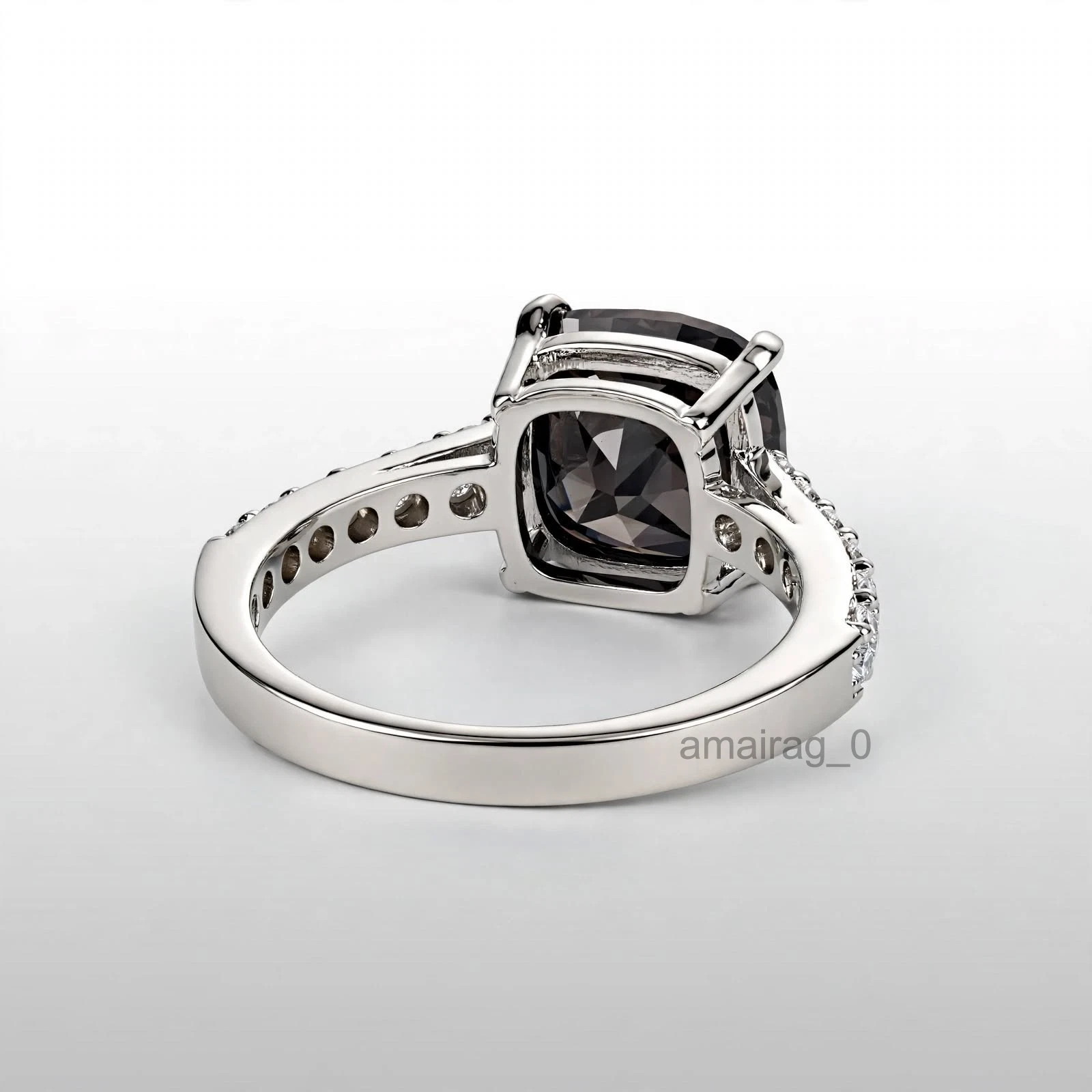 5.50 Ct Black Diamond Ring 2 5.50 Ct Black Diamond Ring 2