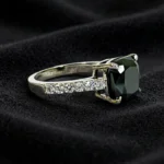 5.50 Ct Black Diamond Ring 4