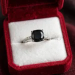 5.50 Ct Black Diamond Ring 5
