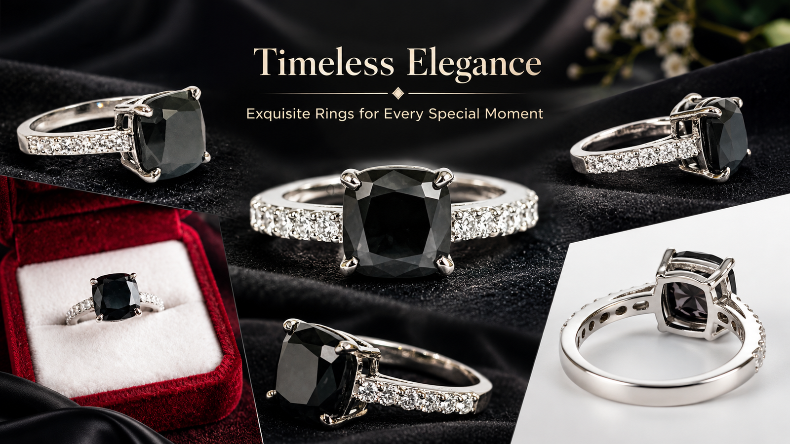 5.50 Ct Black Diamond Ring banner
