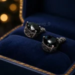 6 Ct Black Diamond Earrings 1