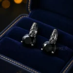 6 Ct Black Diamond Earrings