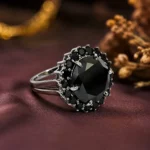 6 Ct Black Diamond Ring 1