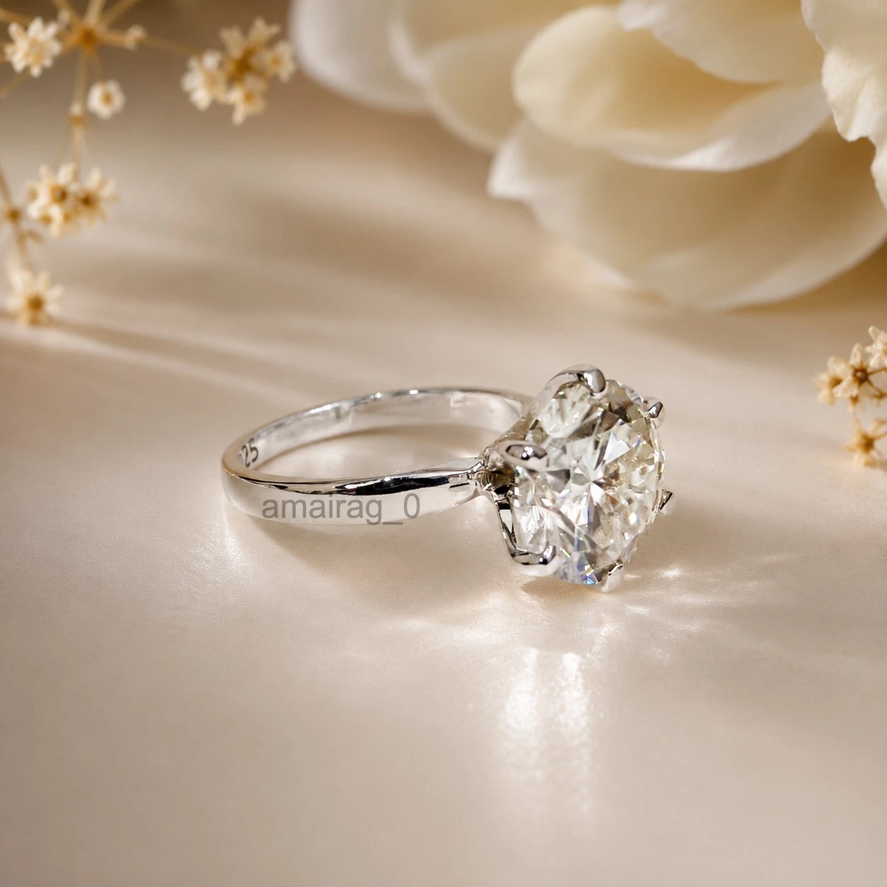 6 Ct White Diamond Ring (1)