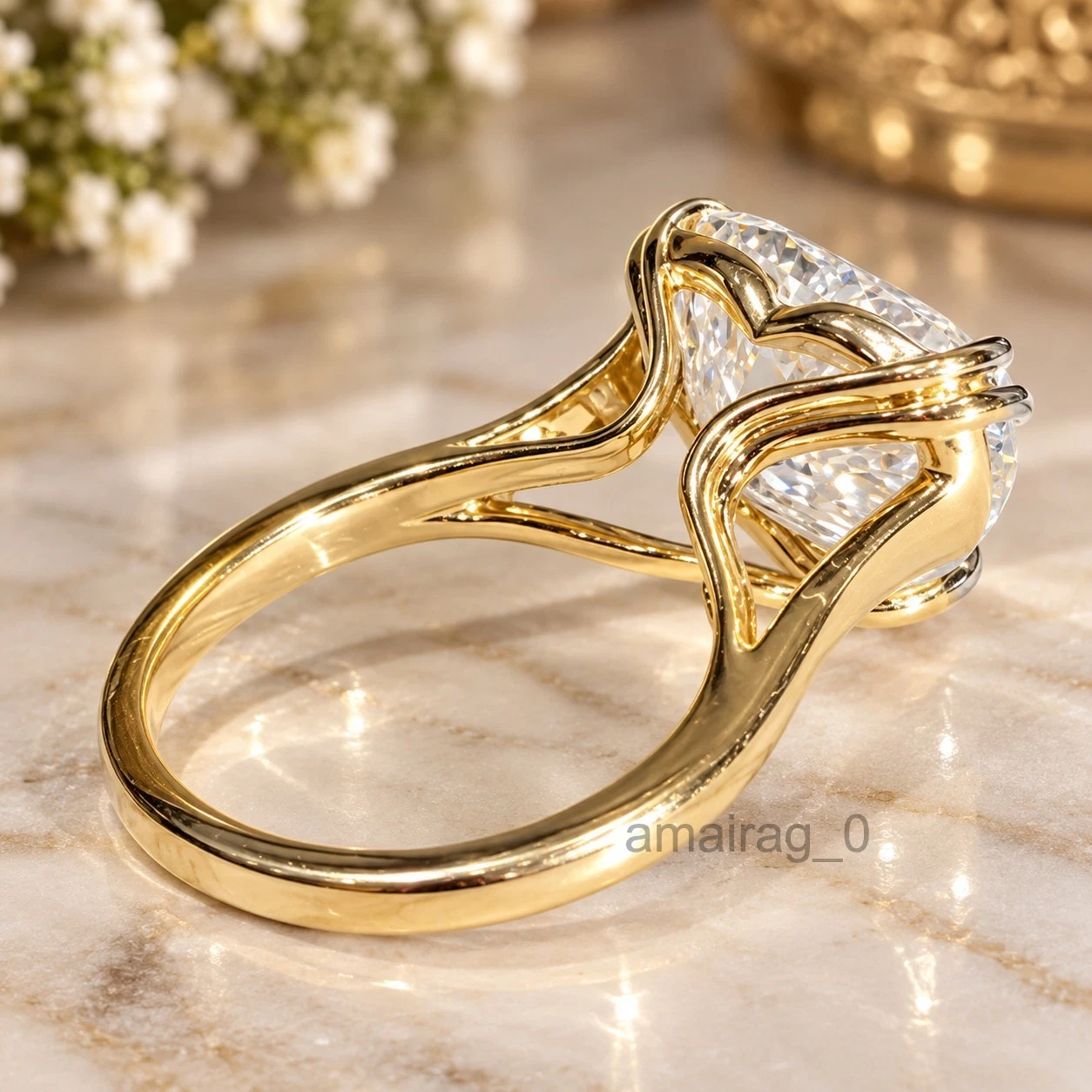 6 Ct White Diamond Ring 2