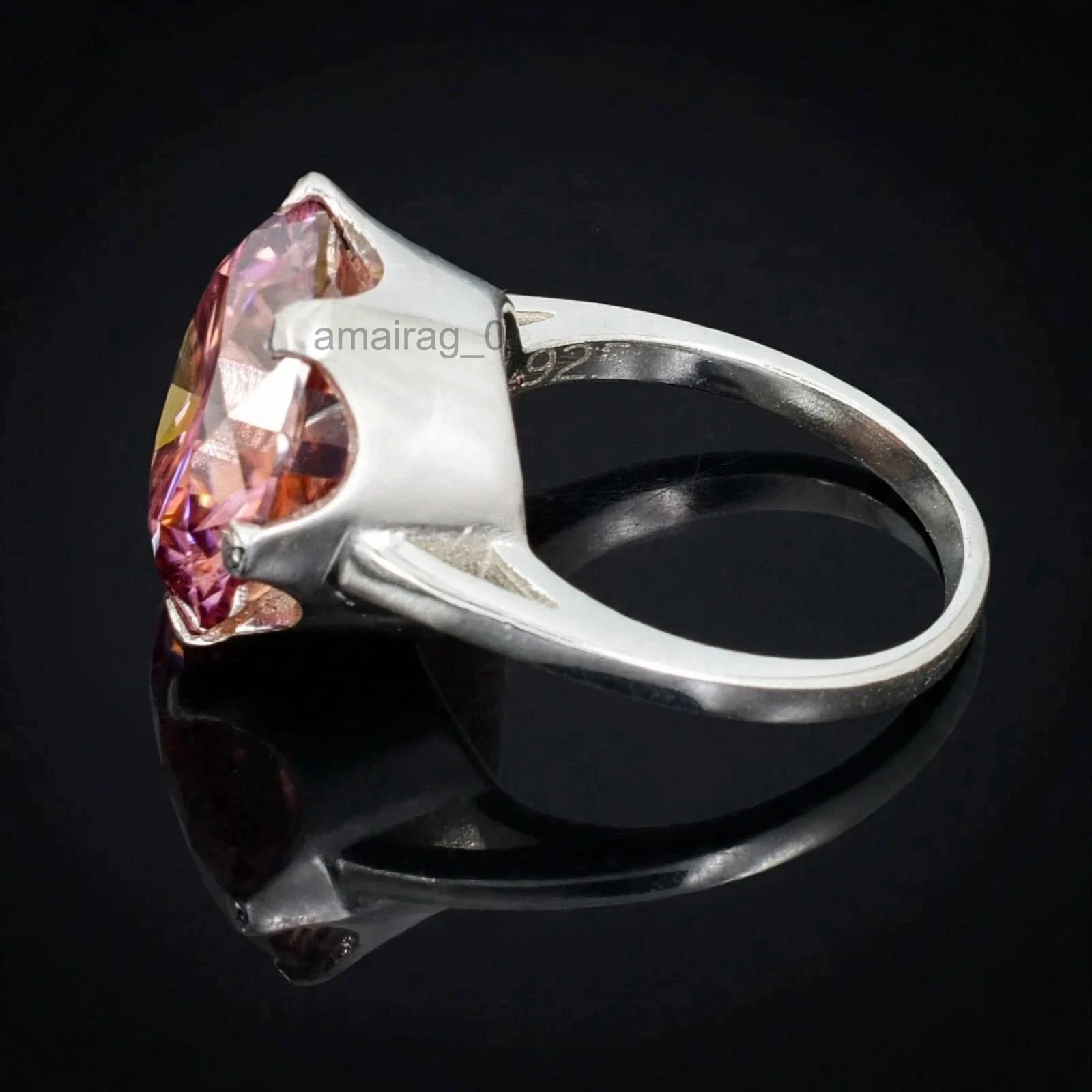 7.25 Ct Pink Diamond Ring 1