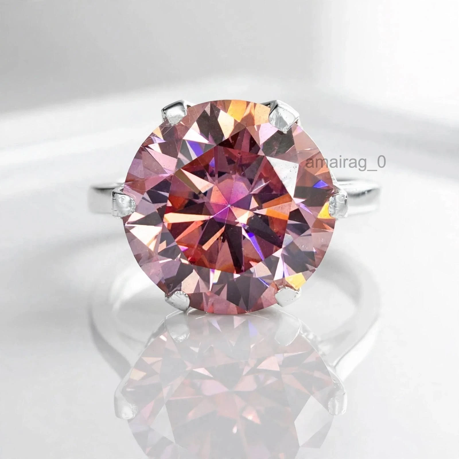 7.25 Ct Pink Diamond Ring 3