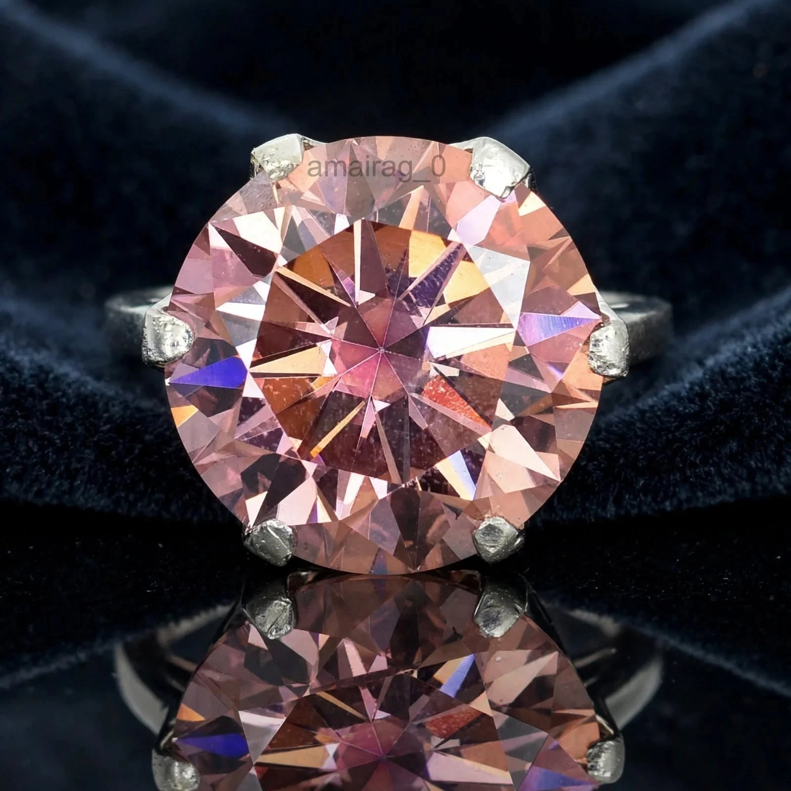 7.25 Ct Pink Diamond Ring 4