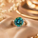 7.65 Ct Blue Diamond Ring White Gold (1)