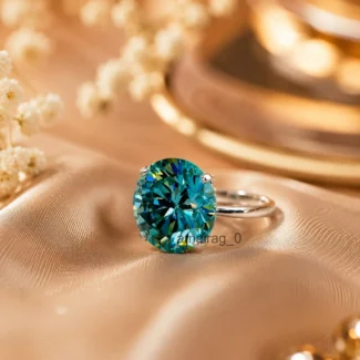 7.65 Ct Blue Diamond Ring White Gold (3)