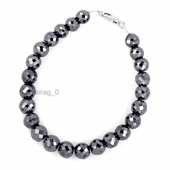 Bracelet Round Faceted Beads 8mm 7 (1)