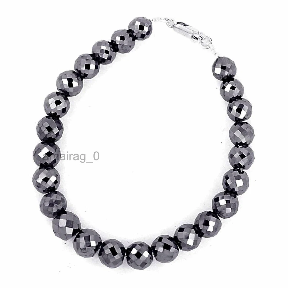 Bracelet Round Faceted Beads 8mm 7 (1)