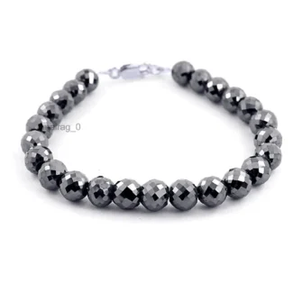 Bracelet Round Faceted Beads 8mm 7 (2)