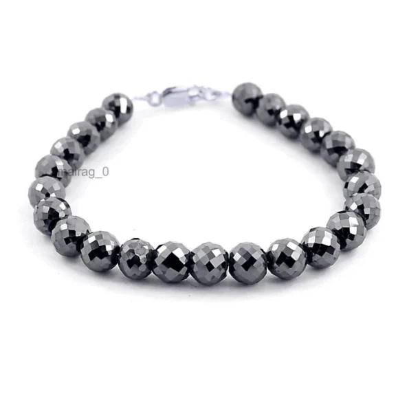 Bracelet Round Faceted Beads 8mm 7 (2)