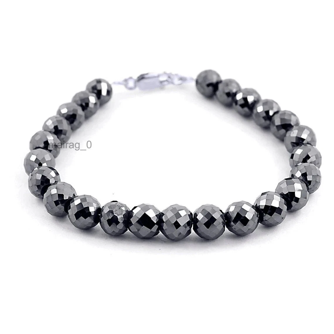 Bracelet Round Faceted Beads 8mm 7 (2)