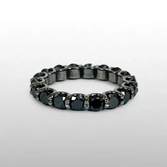 Band Black Rhodium Plated 4