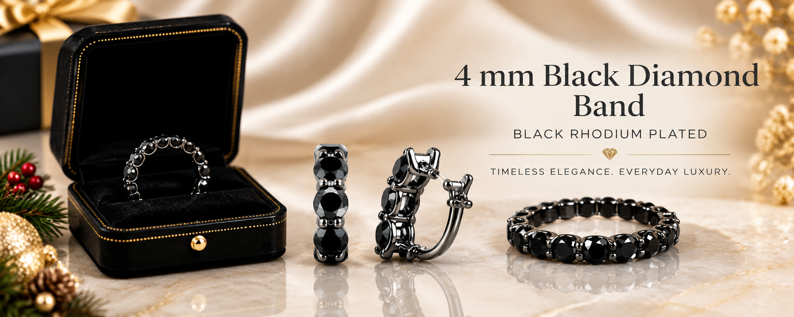 Band Black Rhodium Plated banner
