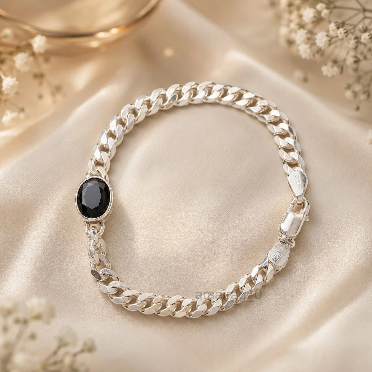 Black Diamond Mens Bracelet 1