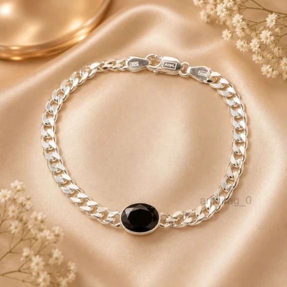 Black Diamond Mens Bracelet