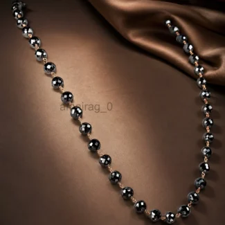 Black Diamond Necklace 6mm 22 (2)