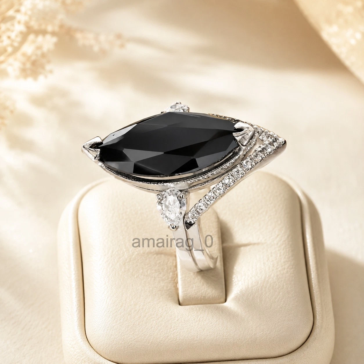 Black Diamond Ring 5 Ct 1