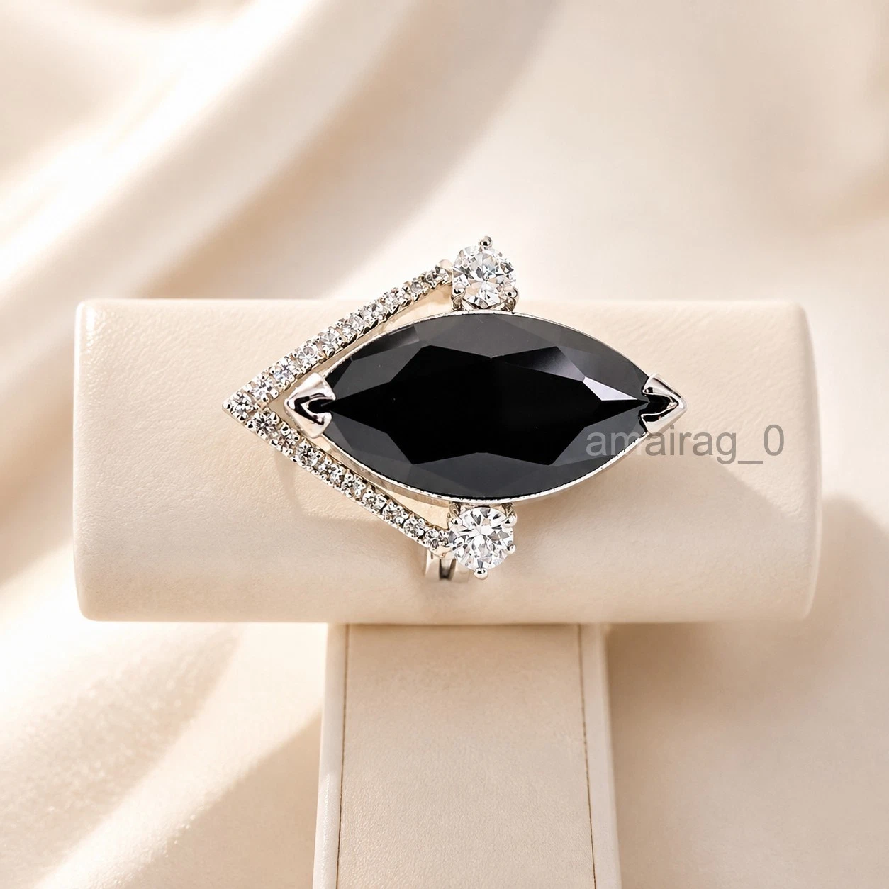 Black Diamond Ring 5 Ct 2
