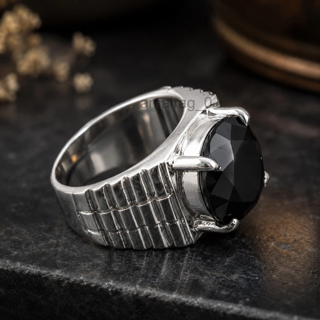 Black Diamond Ring 5.25 Ct (5)