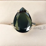 Black Diamond Ring Pear