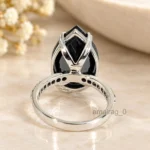 Black Diamond Ring Pear 3